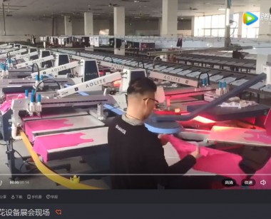 奧麗特印花設備展會現場視頻